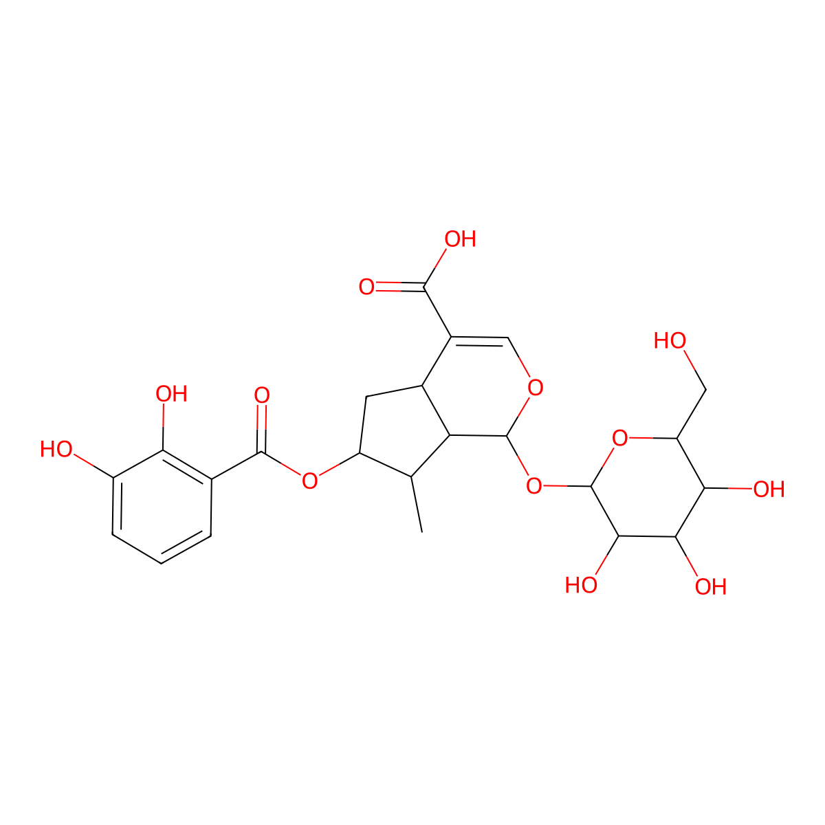 Gentiournoside D molecular structure, CAS 157722-21-9