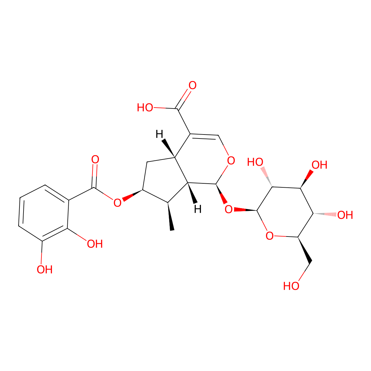 Gentiournoside D molecular structure, CAS 157722-21-9