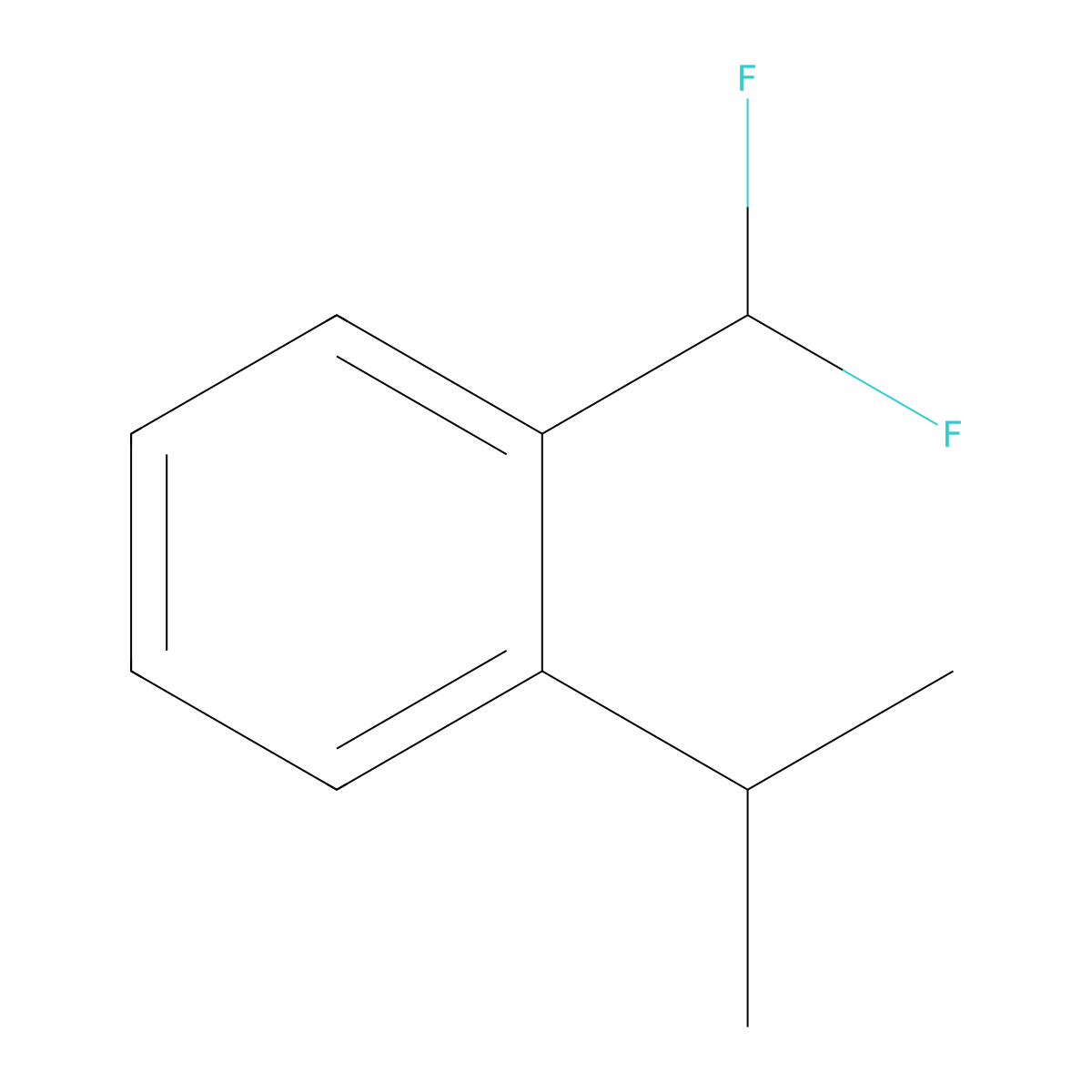 1-(Difluoromethyl)-2-isopropylbenzene molecular structure, CAS 1577233-08-9
