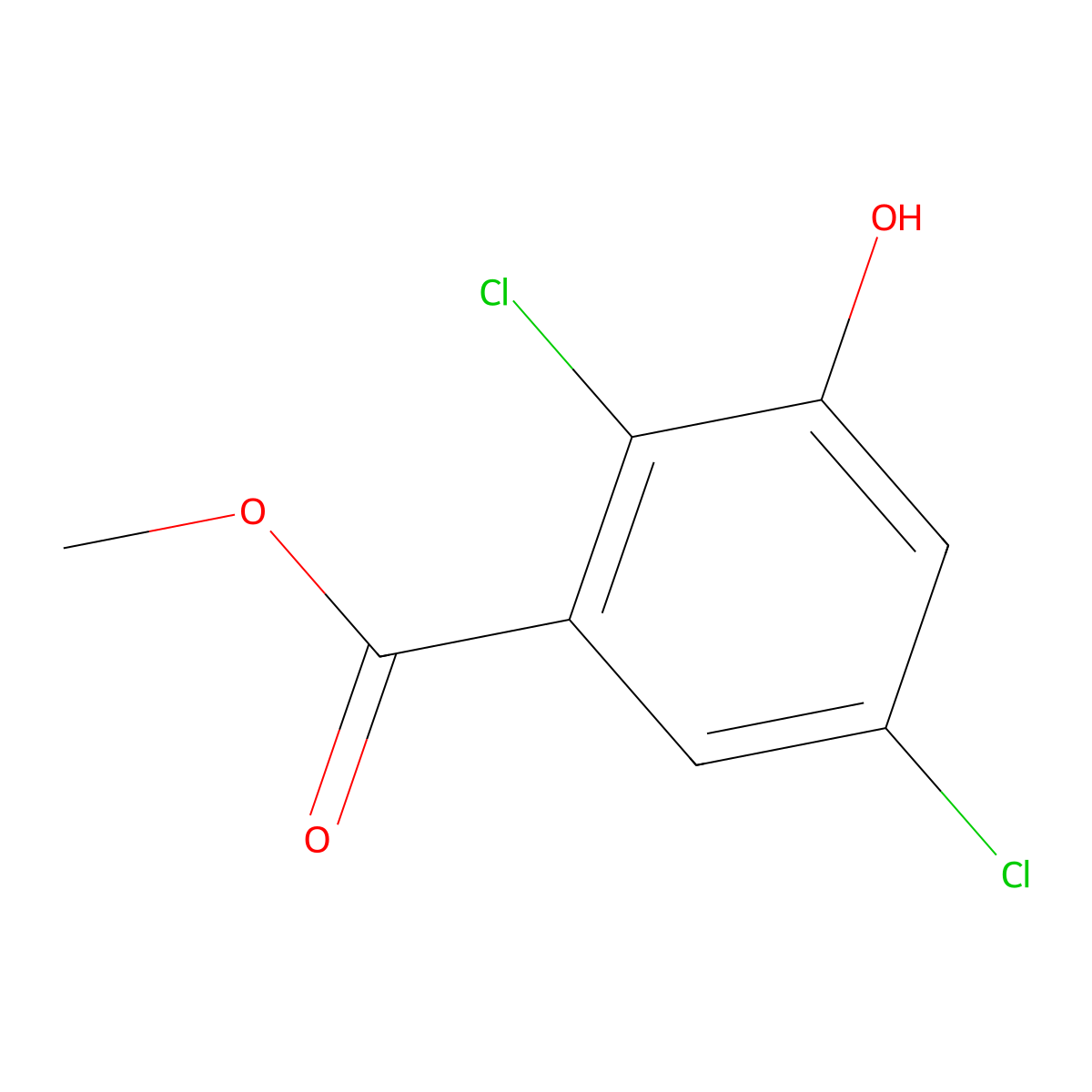 Methyl 2,5-dichloro-3-hydroxybenzoate molecular structure, CAS 1577258-18-4