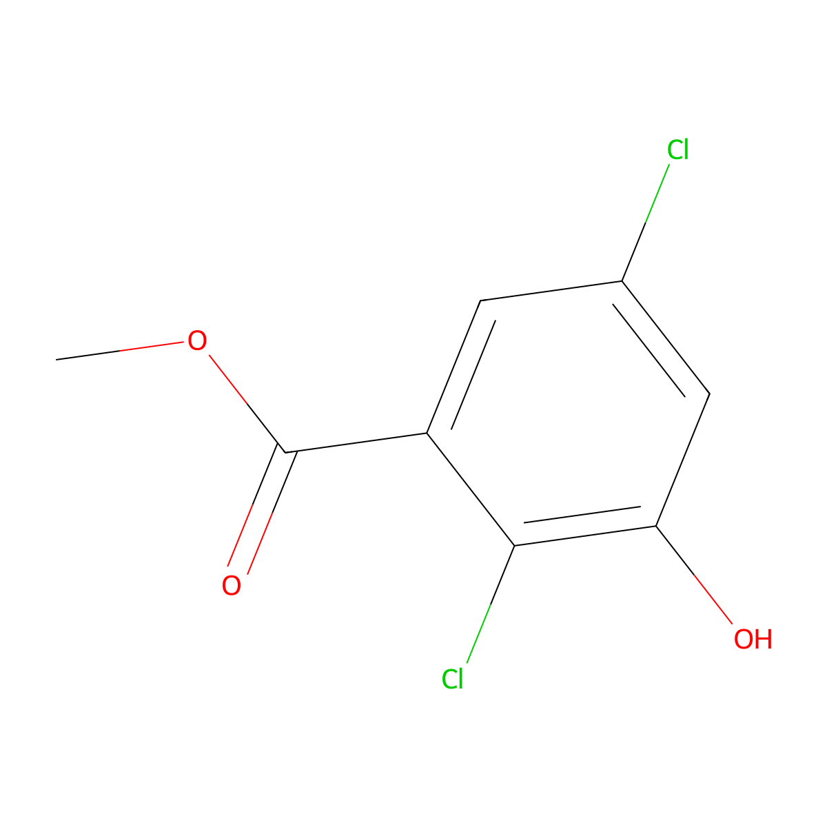 Methyl 2,5-dichloro-3-hydroxybenzoate molecular structure, CAS 1577258-18-4