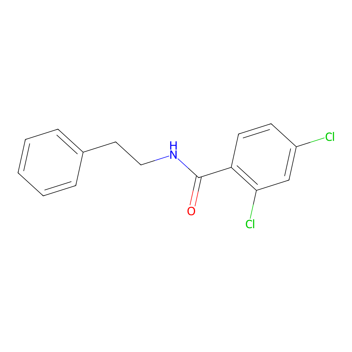 2,4-Dichloro-N-phenethylbenzamide molecular structure, CAS 157729-55-0