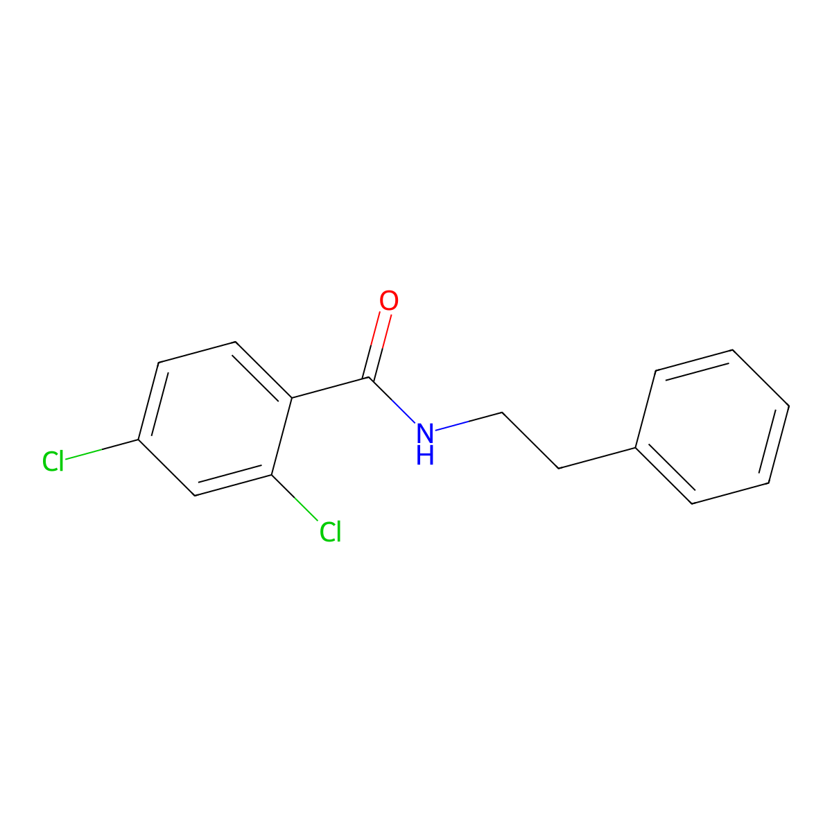 2,4-Dichloro-N-phenethylbenzamide molecular structure, CAS 157729-55-0