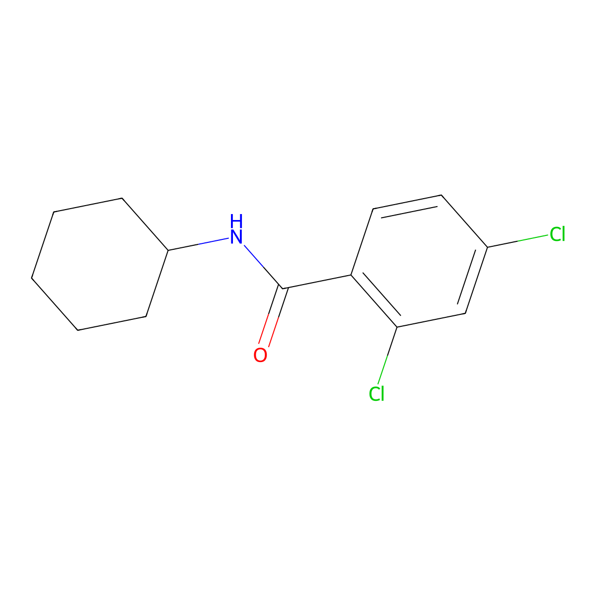 N-Cyclohexyl-2,4-dichlorobenzamide molecular structure, CAS 157729-57-2