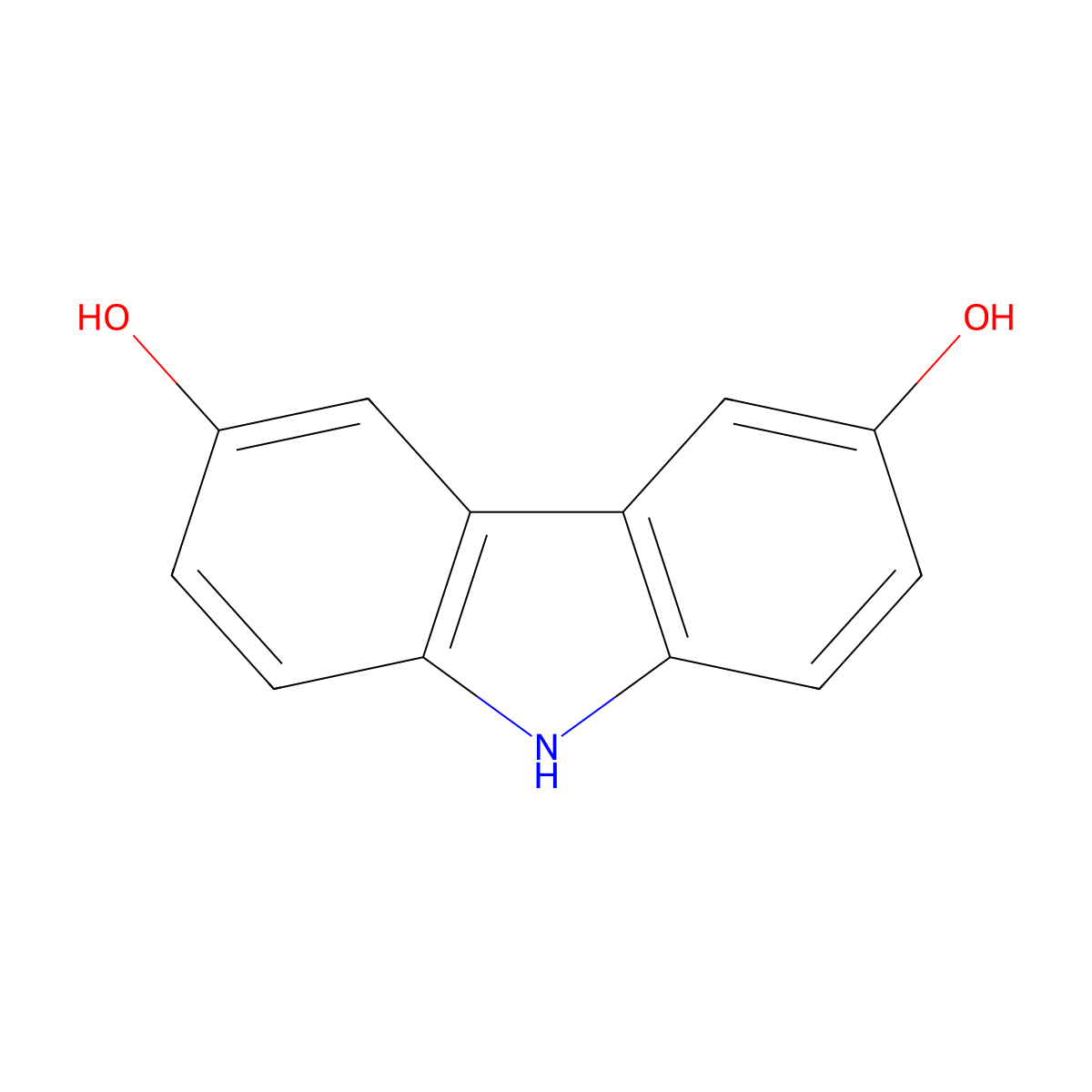 9H-Carbazole-3,6-diol molecular structure, CAS 15773-73-6