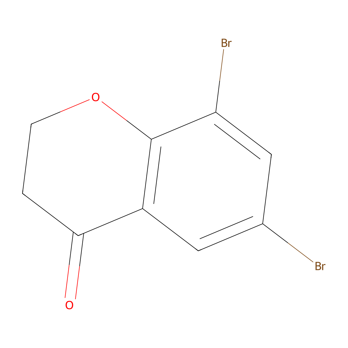 6,8-Dibromochroman-4-one molecular structure, CAS 15773-96-3