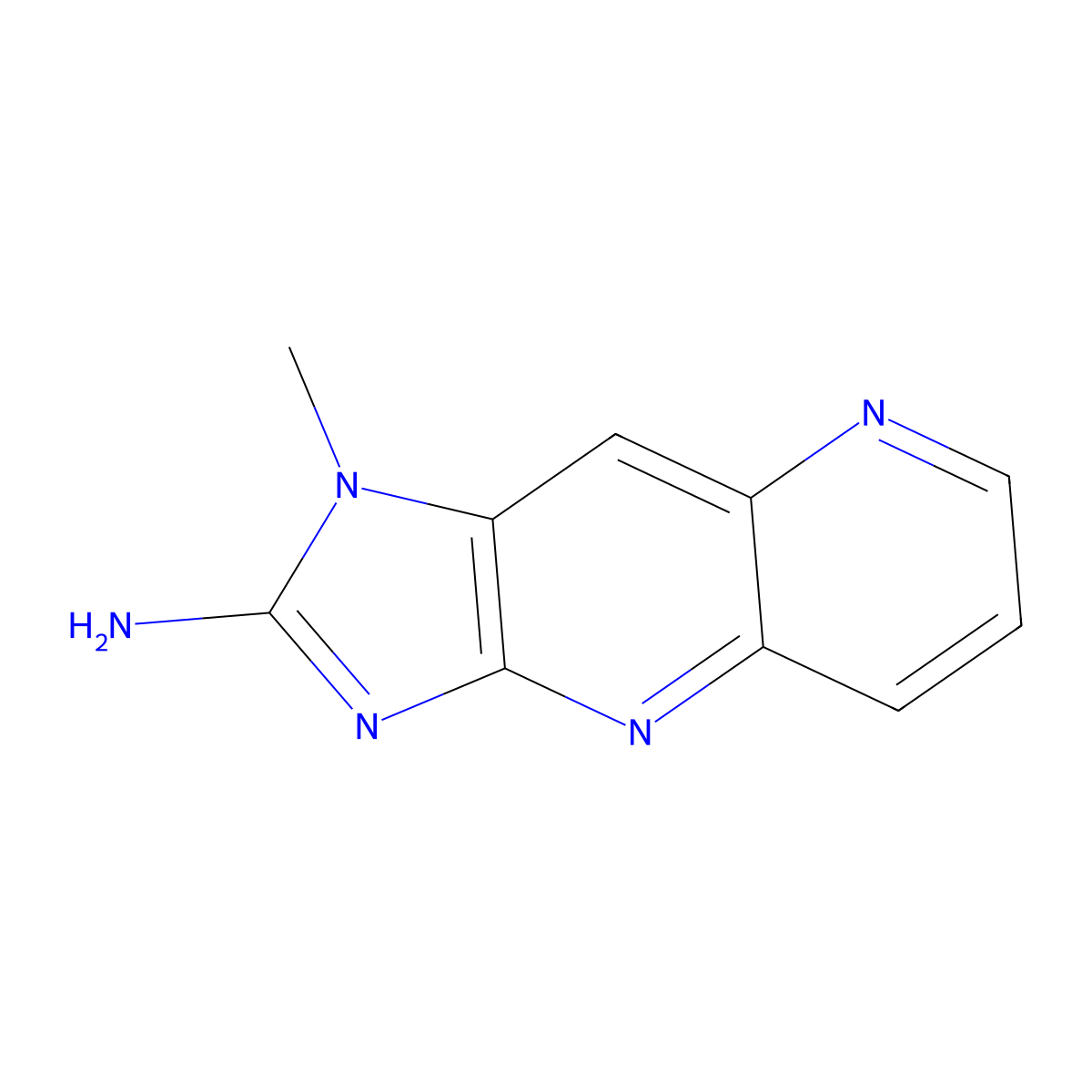 1-Methylimidazo[4,5-b][1,5]naphthyridin-2-amine molecular structure, CAS 157730-37-5