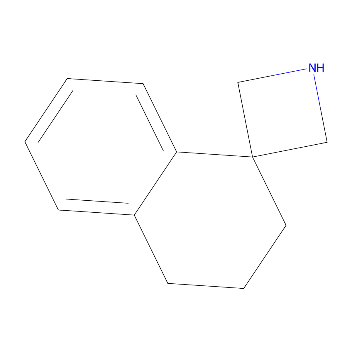 3',4'-dihydro-2'H-spiro[azetidine-3,1'-naphthalene] molecular structure, CAS 157736-60-2