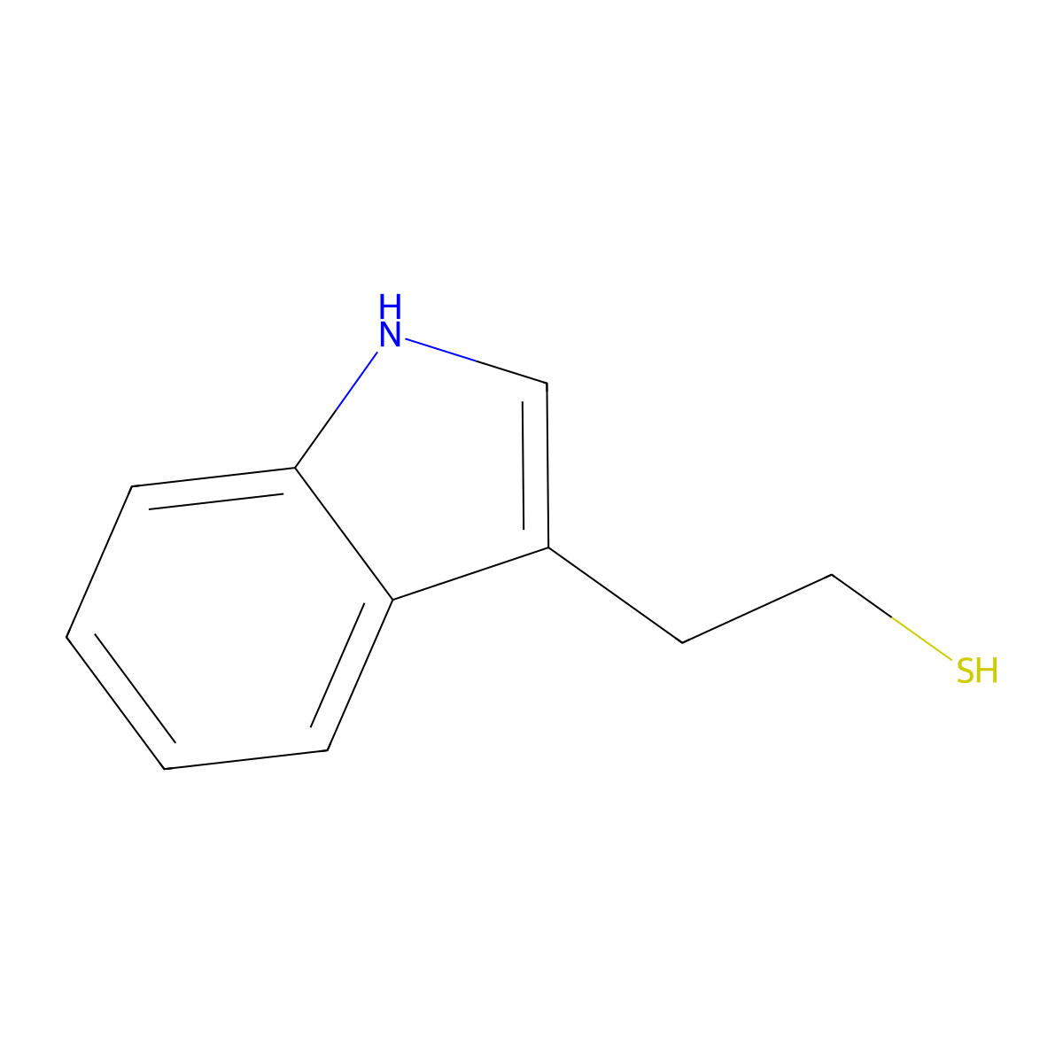 2-(1H-indol-3-yl)ethane-1-thiol molecular structure, CAS 15774-06-8
