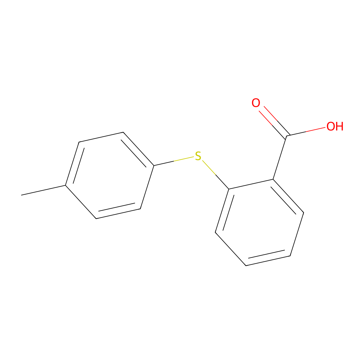 2-[(4-Methylphenyl)thio]benzoic acid molecular structure, CAS 15774-73-9
