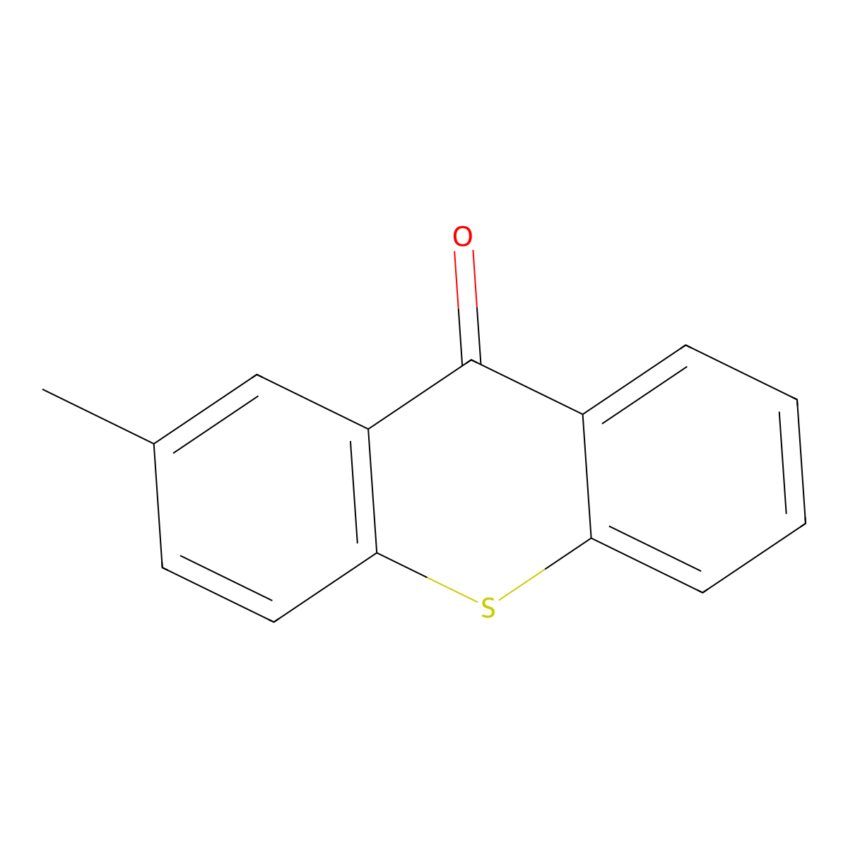 2-Methylthioxanthone molecular structure, CAS 15774-82-0