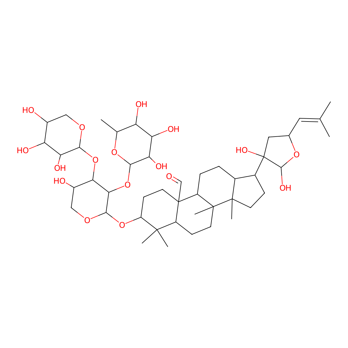 Gypenoside A molecular structure, CAS 157752-01-7