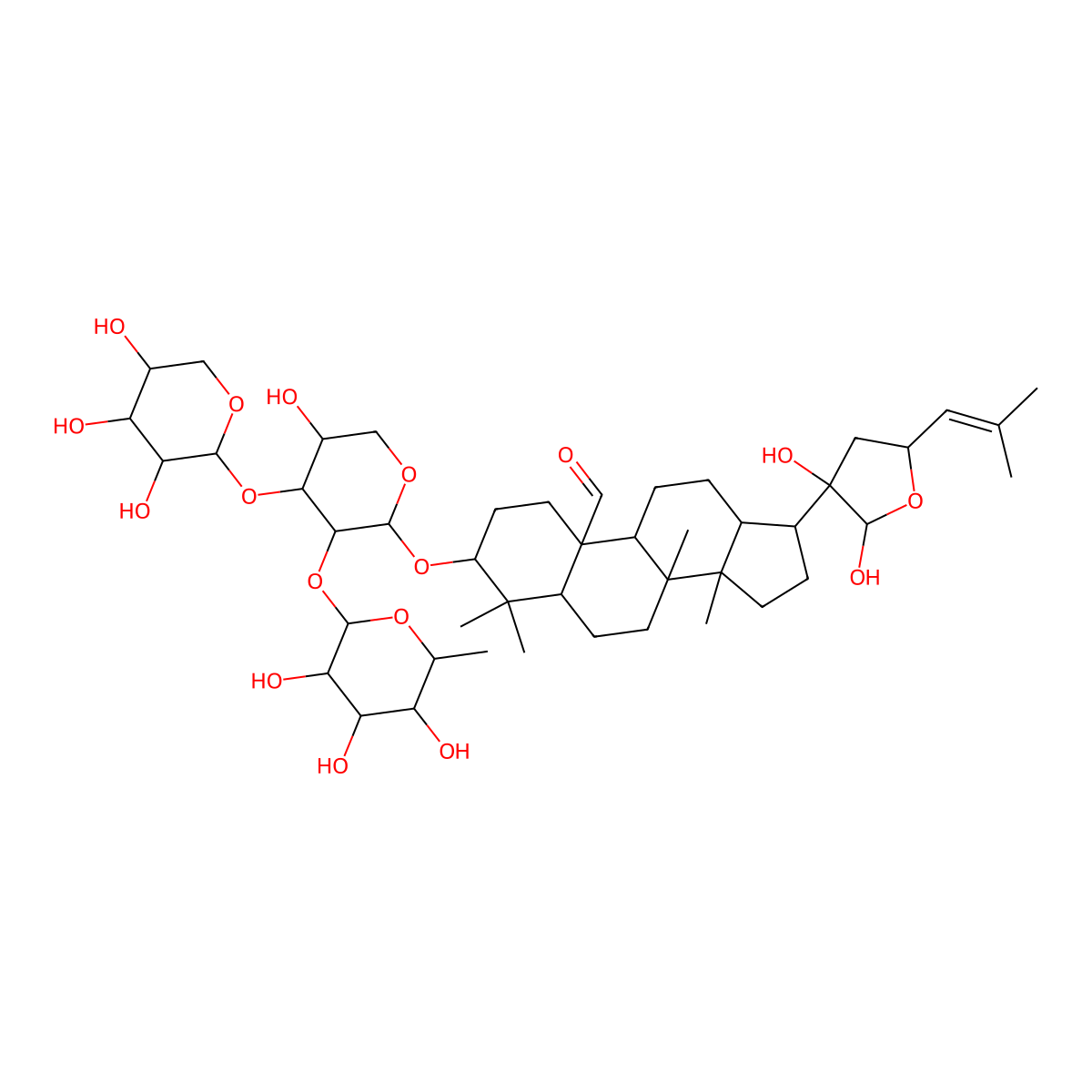 Gypenoside A molecular structure, CAS 157752-01-7