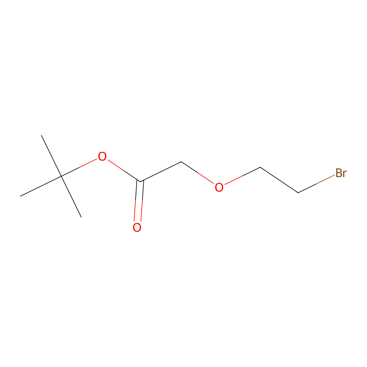 Tert-butyl 2-(2-bromoethoxy)acetate molecular structure, CAS 157759-50-7
