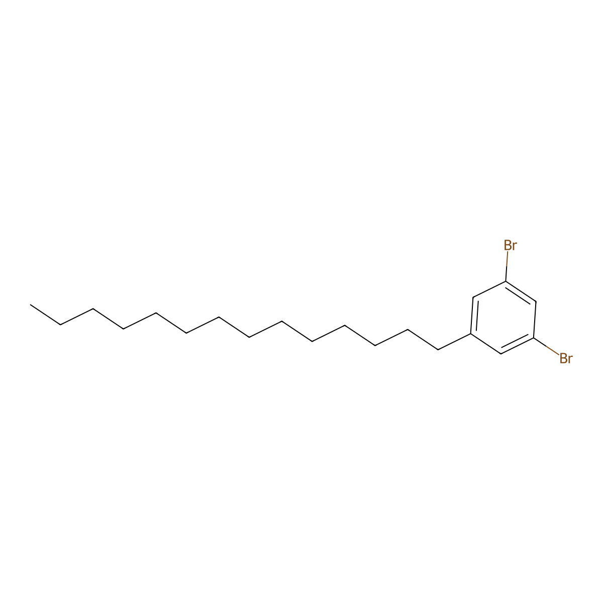 1,3-Dibromo-5-tetradecylbenzene molecular structure, CAS 157761-91-6