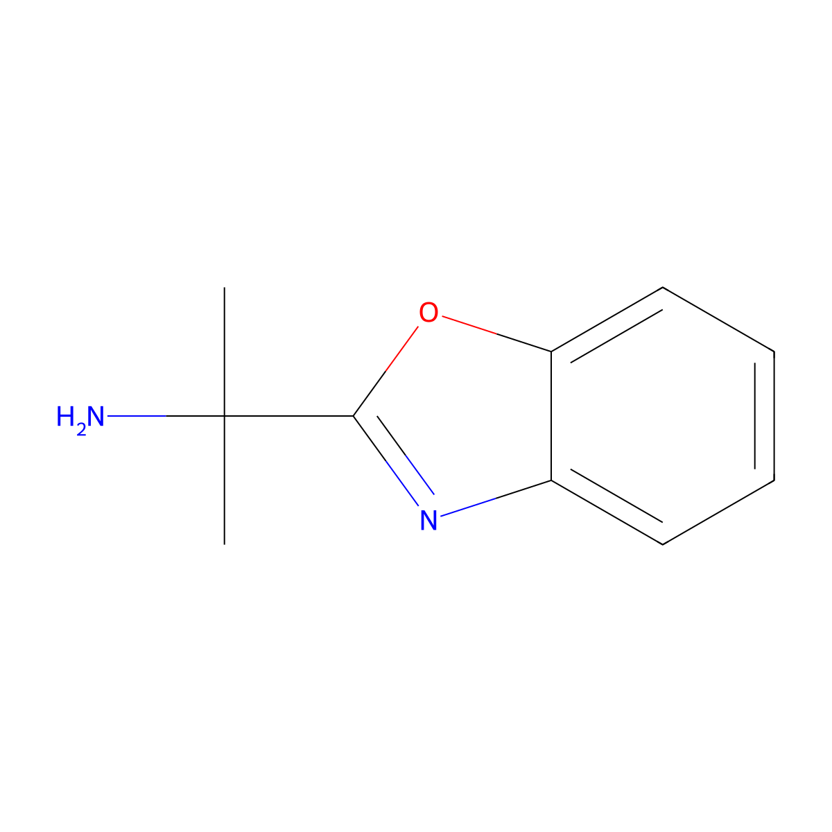 2-(1,3-Benzoxazol-2-yl)propan-2-amine molecular structure, CAS 157763-23-0
