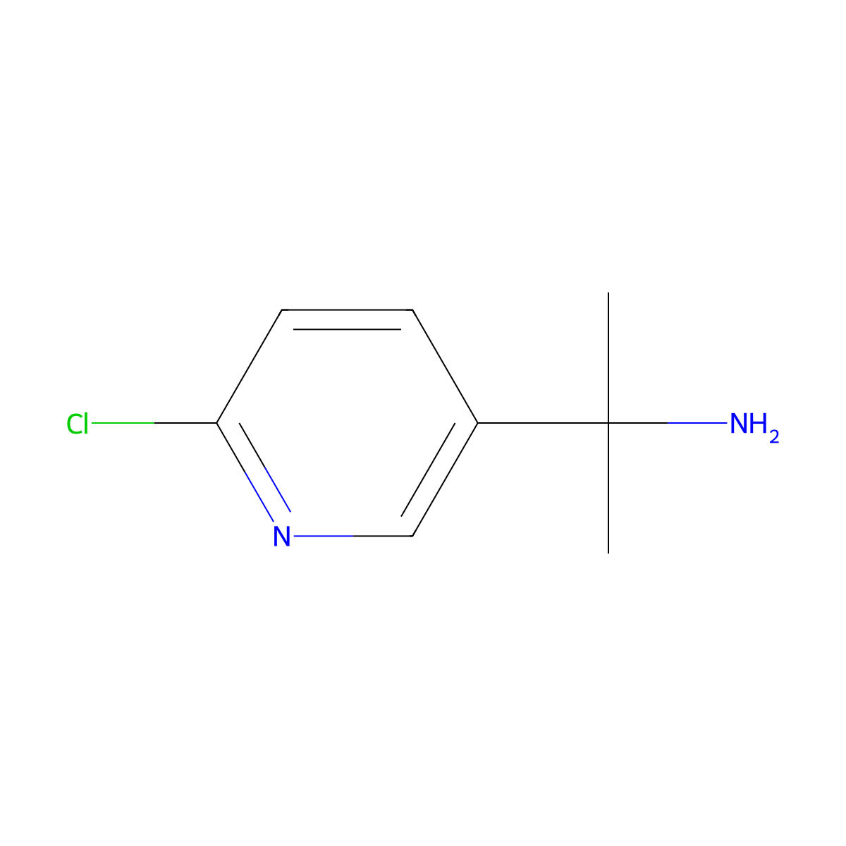2-(6-Chloropyridin-3-yl)propan-2-amine molecular structure, CAS 157763-35-4