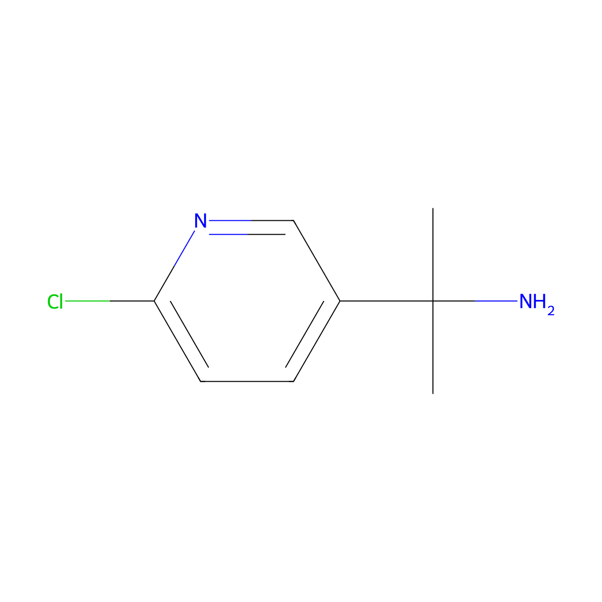 2-(6-Chloropyridin-3-yl)propan-2-amine molecular structure, CAS 157763-35-4