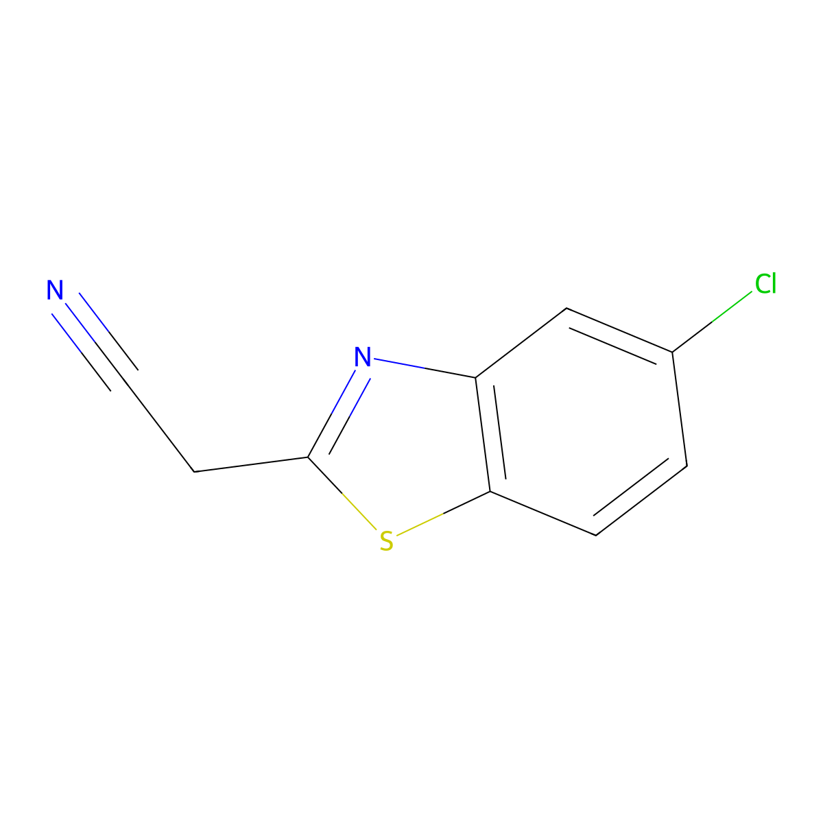 2-(5-Chloro-1,3-benzothiazol-2-yl)acetonitrile molecular structure, CAS 157764-03-9