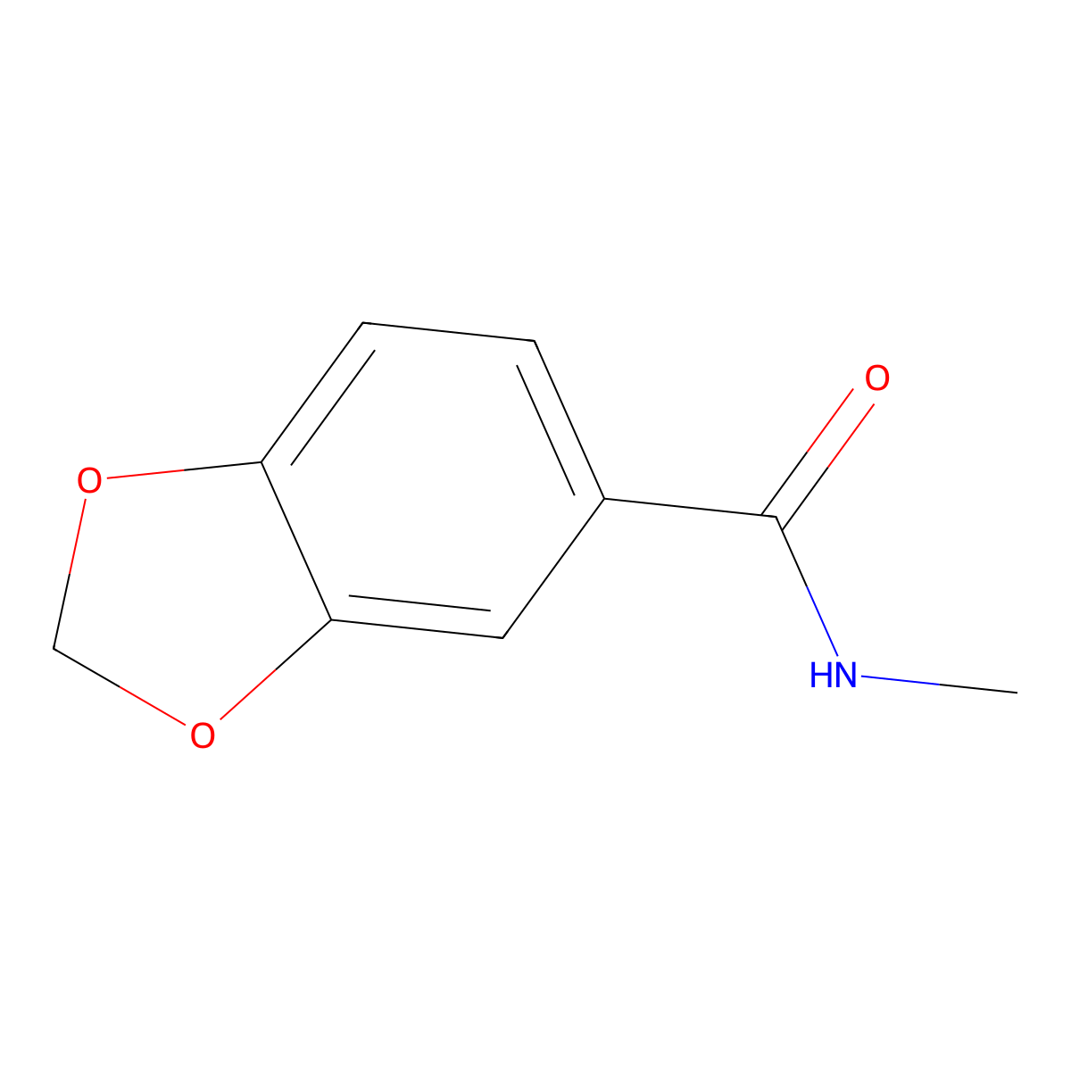 N-methyl-1,3-benzodioxole-5-carboxamide molecular structure, CAS 15777-84-1