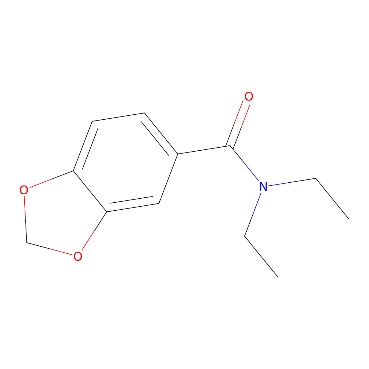 N,N-Diethyl-3,4-methylenedioxybenzamide molecular structure, CAS 15777-86-3