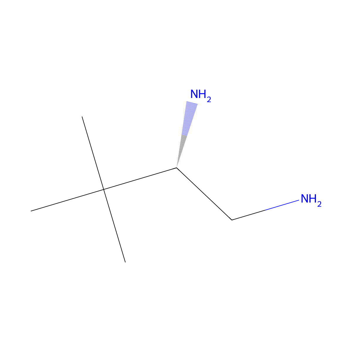 (2S)-3,3-dimethylbutane-1,2-diamine molecular structure, CAS 157785-21-2