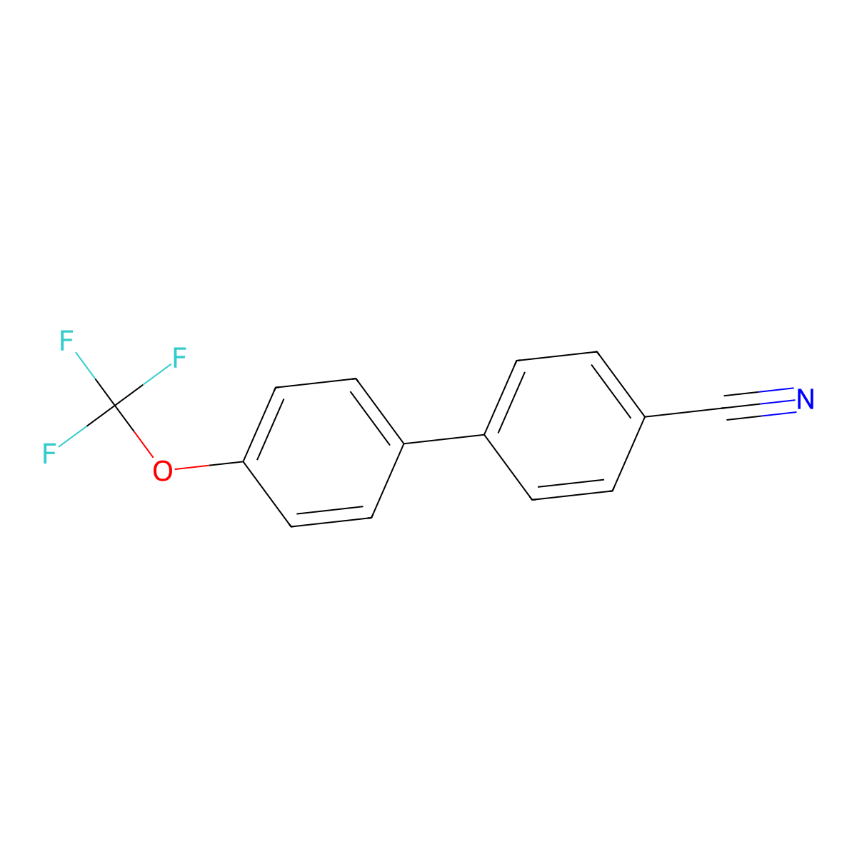 4-[4-(Trifluoromethoxy)phenyl]benzonitrile molecular structure, CAS 157788-40-4
