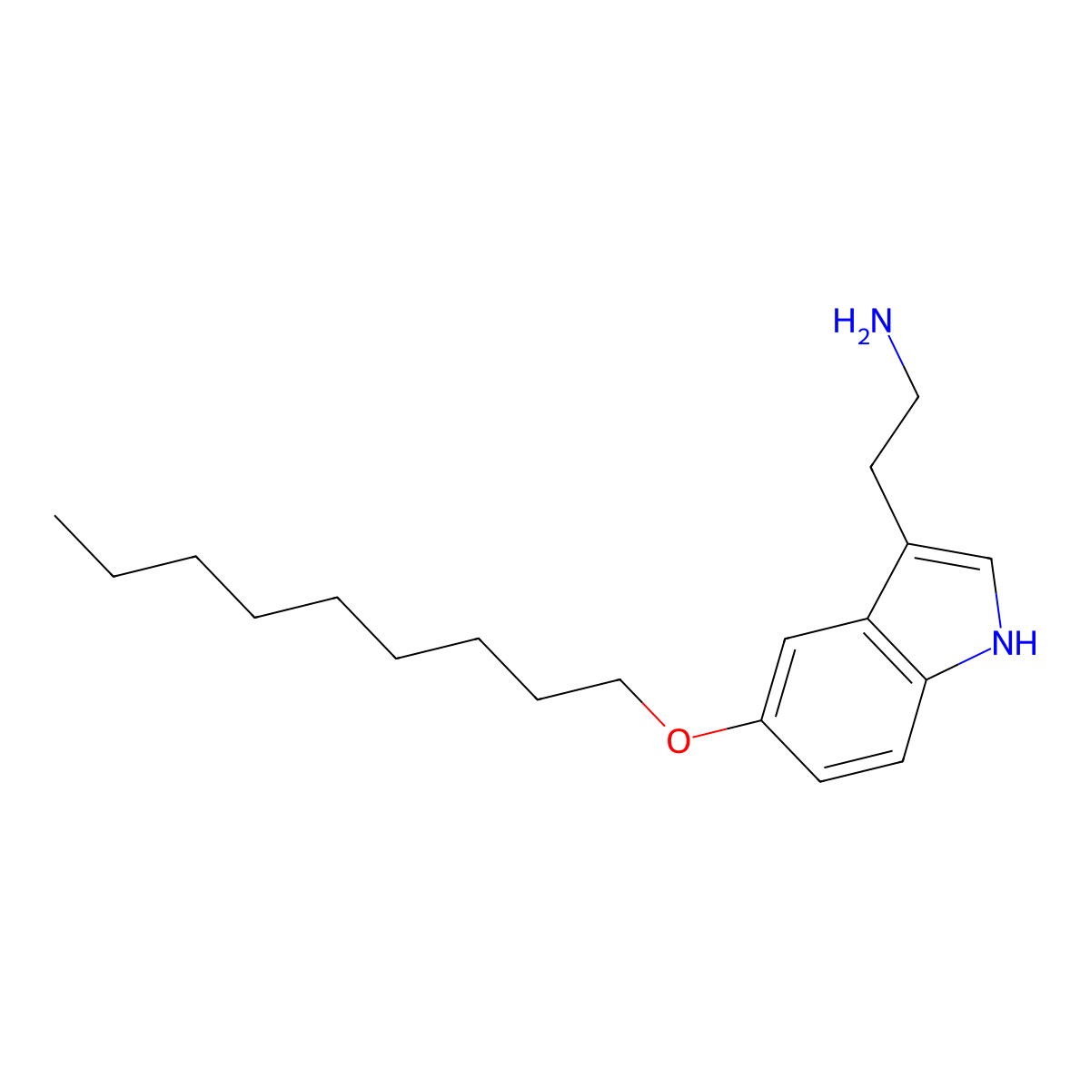 5-(Nonyloxy)tryptamine molecular structure, CAS 157798-12-4