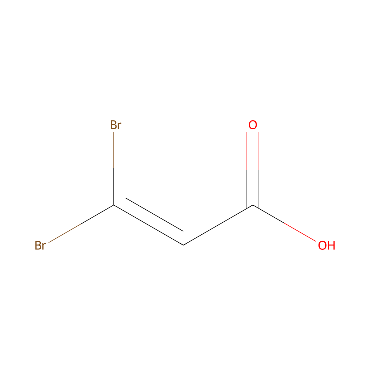 3,3-Dibromoprop-2-Enoic Acid molecular structure, CAS 1578-21-8
