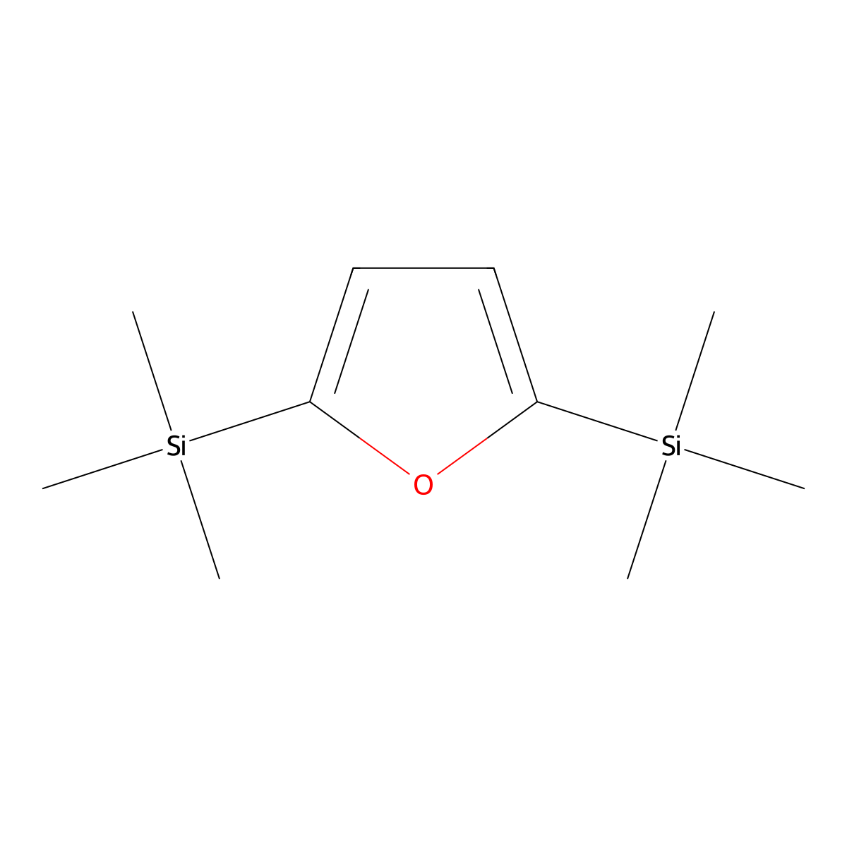 2,5-Bis(trimethylsilyl)furan molecular structure, CAS 1578-29-6