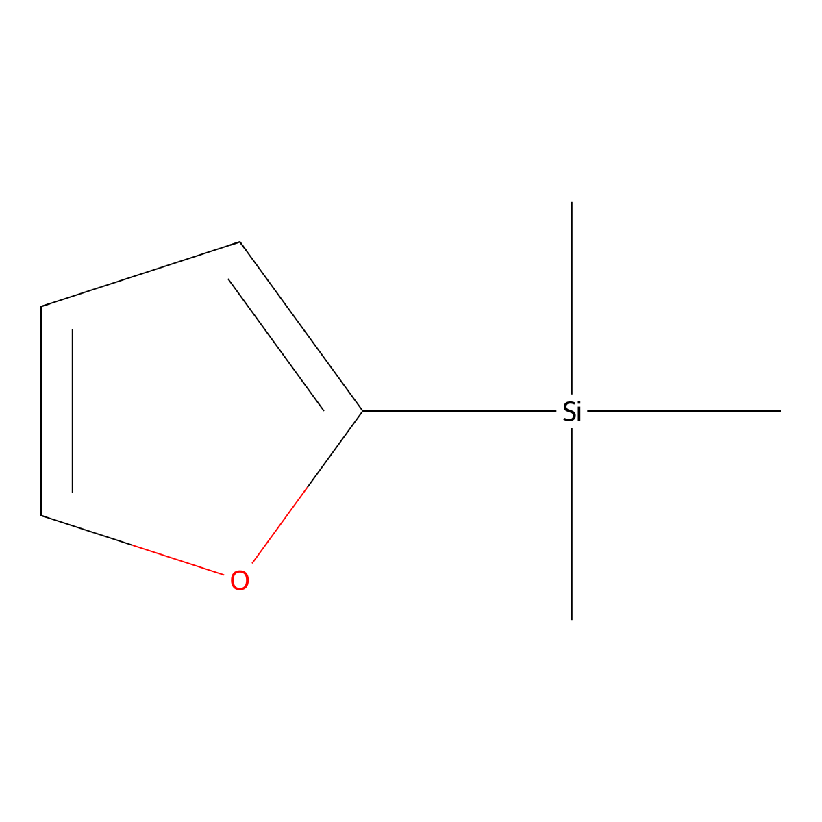 2-Furyltrimethylsilane molecular structure, CAS 1578-33-2