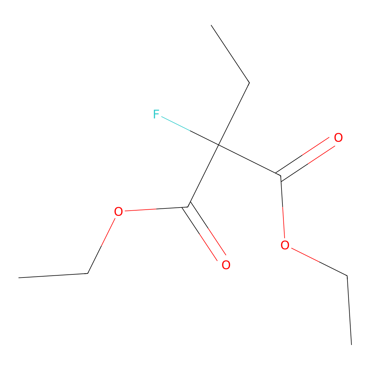 1,3-Diethyl 2-ethyl-2-fluoropropanedioate molecular structure, CAS 1578-75-2