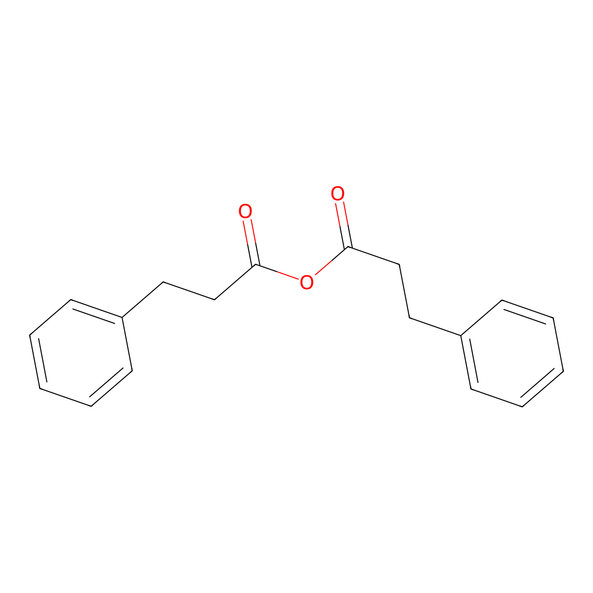 3-Phenylpropanoic anhydride molecular structure, CAS 15781-96-1