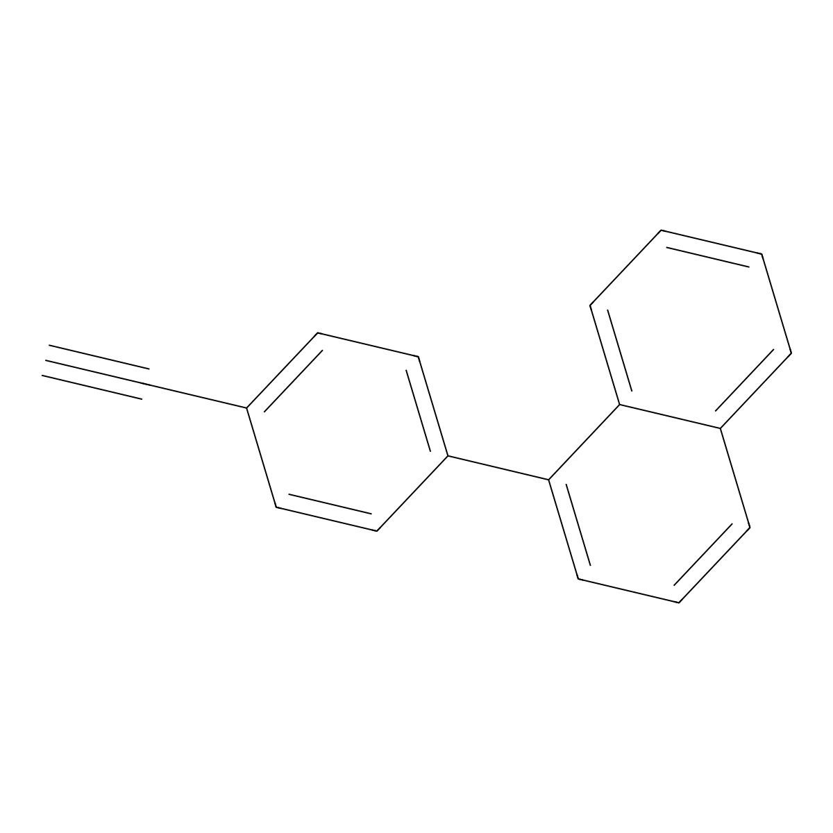 Naphthalene, 1-(4-ethynylphenyl)- molecular structure, CAS 1578111-06-4