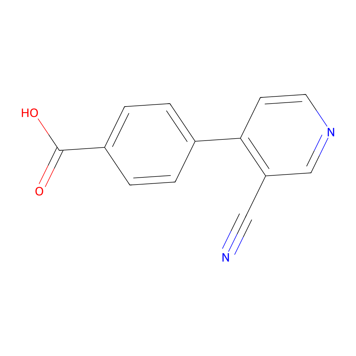 4-(3-Cyano-pyridin-4-yl)-benzoic acid molecular structure, CAS 1578190-84-7