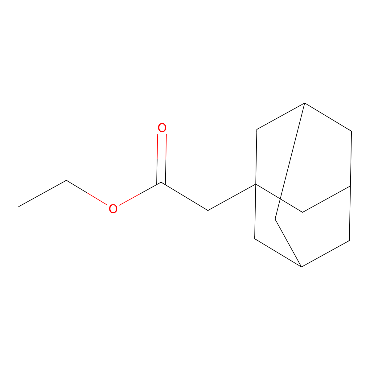 Ethyl 2-(adamantan-1-yl)acetate molecular structure, CAS 15782-66-8