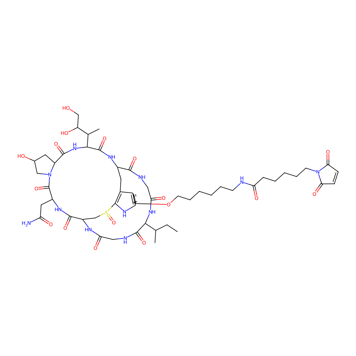 Mal-C6-alpha-Amanitin molecular structure, CAS 1578249-76-9