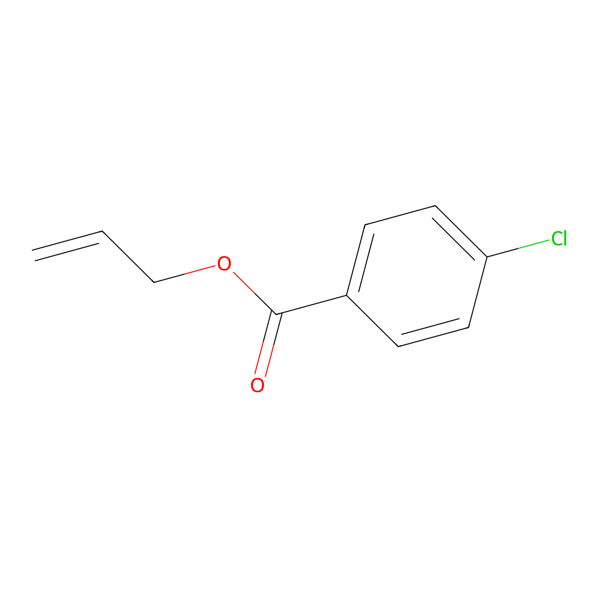 Allyl 4-chlorobenzoate molecular structure, CAS 15784-28-8
