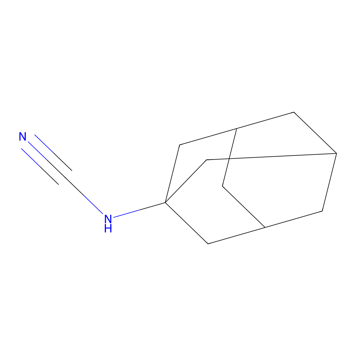 1-Adamantylcyanamide molecular structure, CAS 15784-82-4
