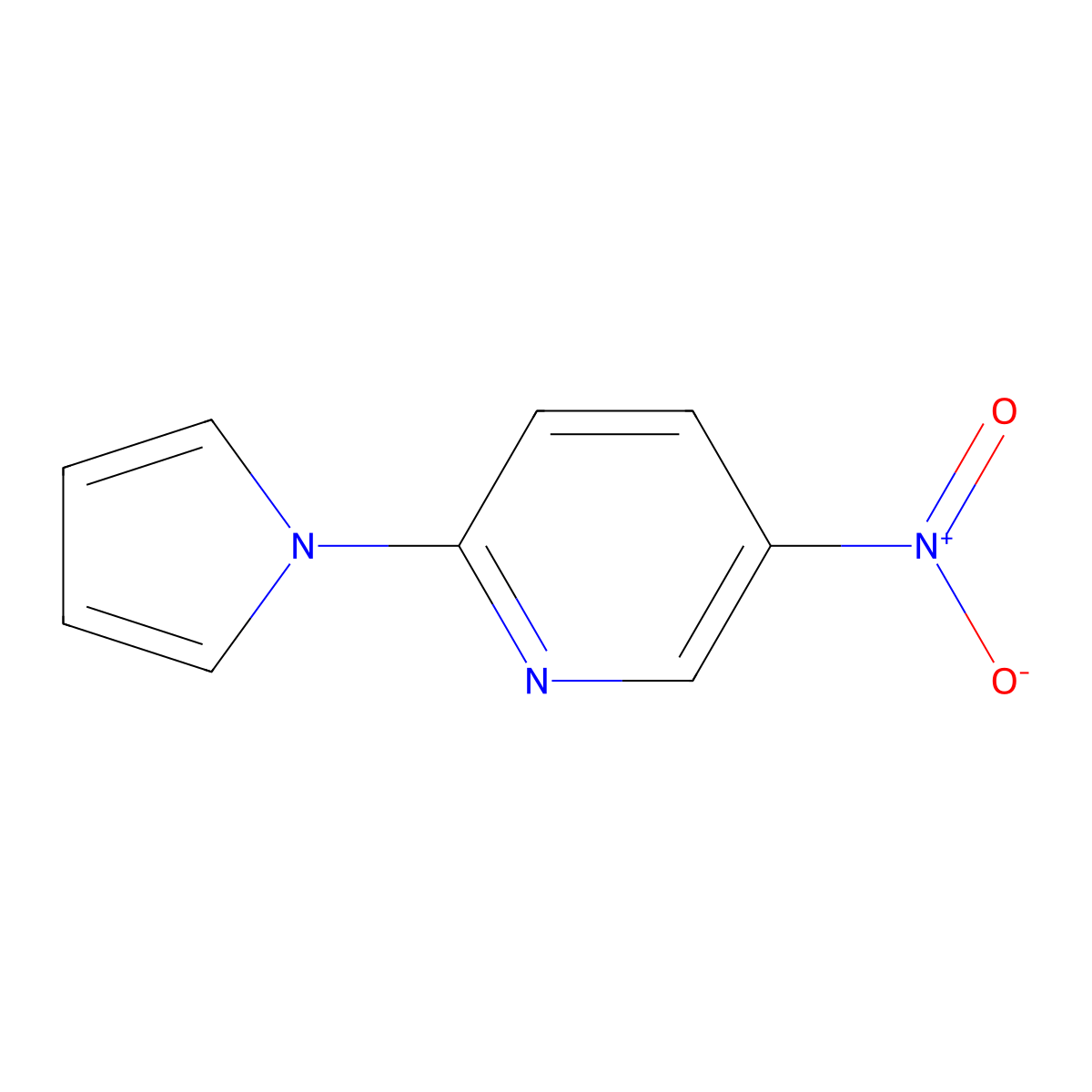5-nitro-2-(1H-pyrrol-1-yl)pyridine molecular structure, CAS 157842-34-7