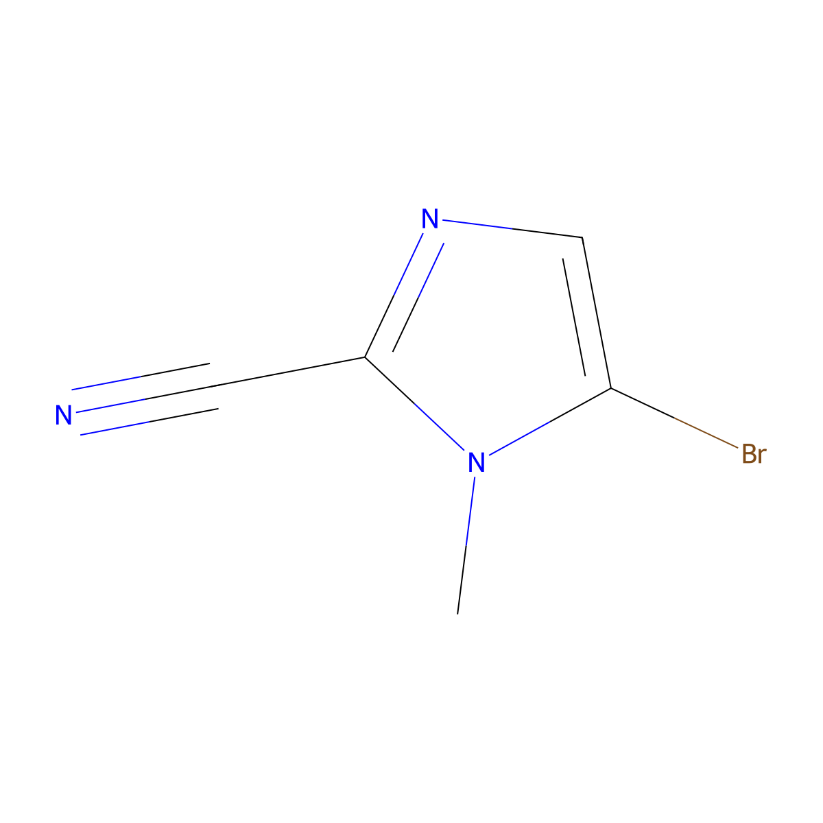5-Bromo-1-methyl-1H-imidazole-2-carbonitrile molecular structure, CAS 1578484-69-1