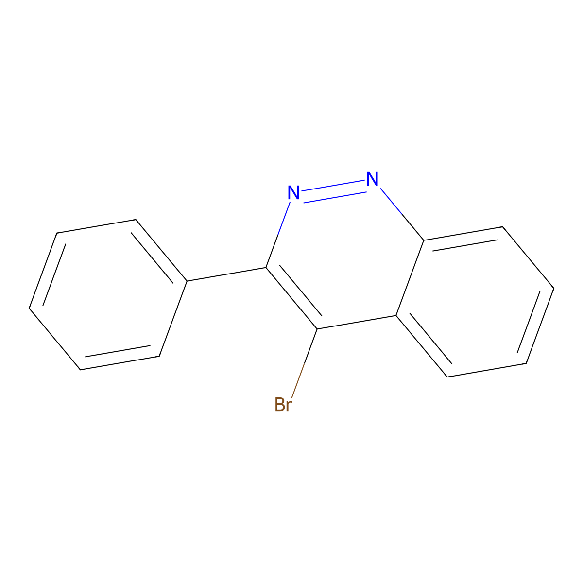 4-Bromo-3-phenylcinnoline molecular structure, CAS 157868-96-7