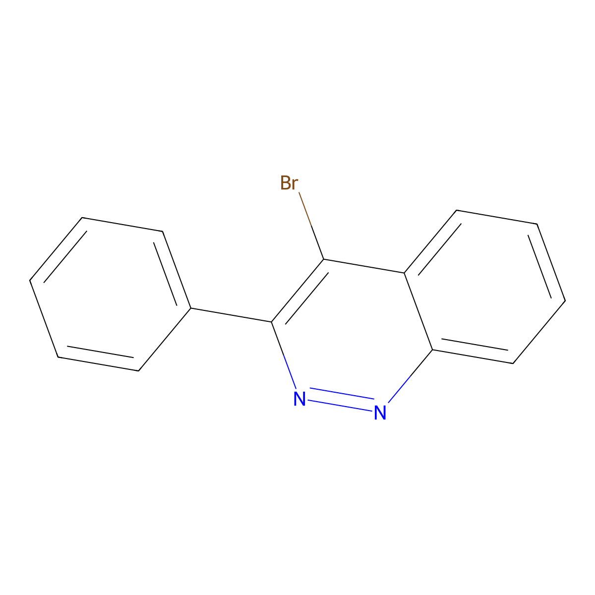 4-Bromo-3-phenylcinnoline molecular structure, CAS 157868-96-7