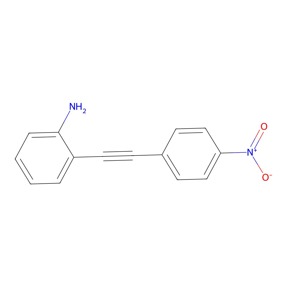 2-[(4-Nitrophenyl)ethynyl]aniline molecular structure, CAS 157869-12-0