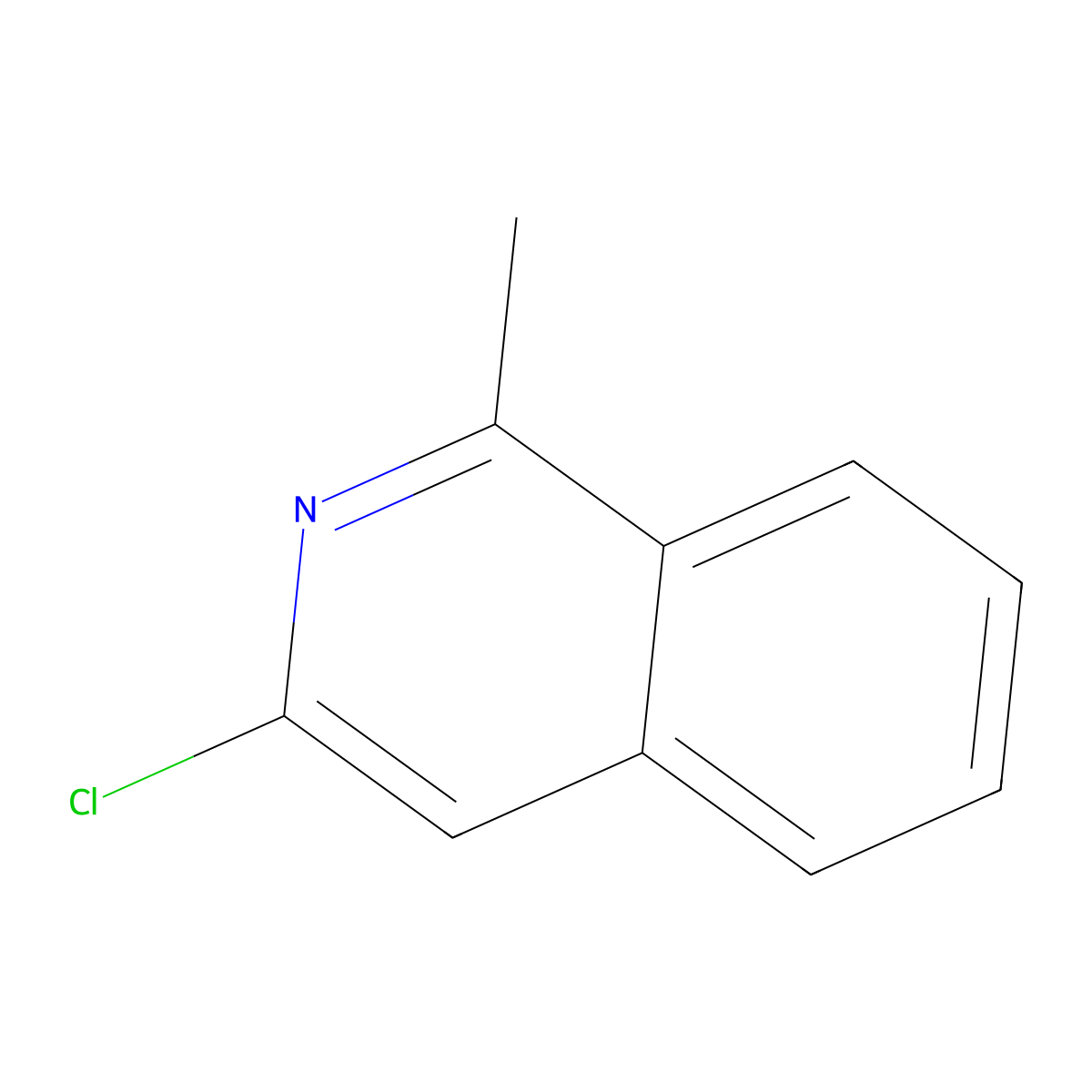 3-Chloro-1-methylisoquinoline molecular structure, CAS 15787-12-9