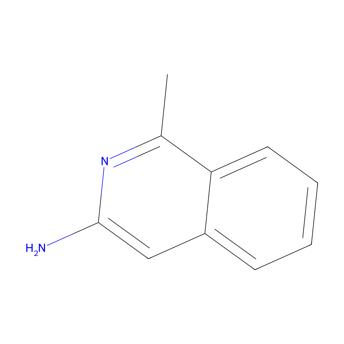 1-Methylisoquinolin-3-amine molecular structure, CAS 15787-16-3
