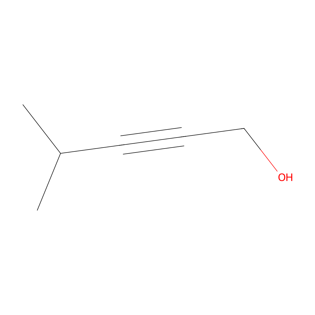 4-Methylpent-2-yn-1-ol molecular structure, CAS 15787-92-5