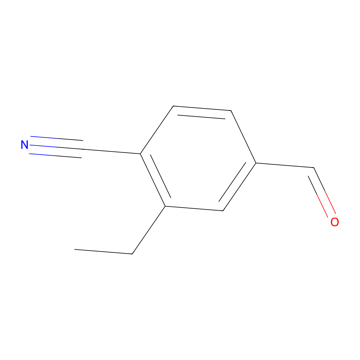 2-Ethyl-4-formylbenzonitrile molecular structure, CAS 157870-23-0