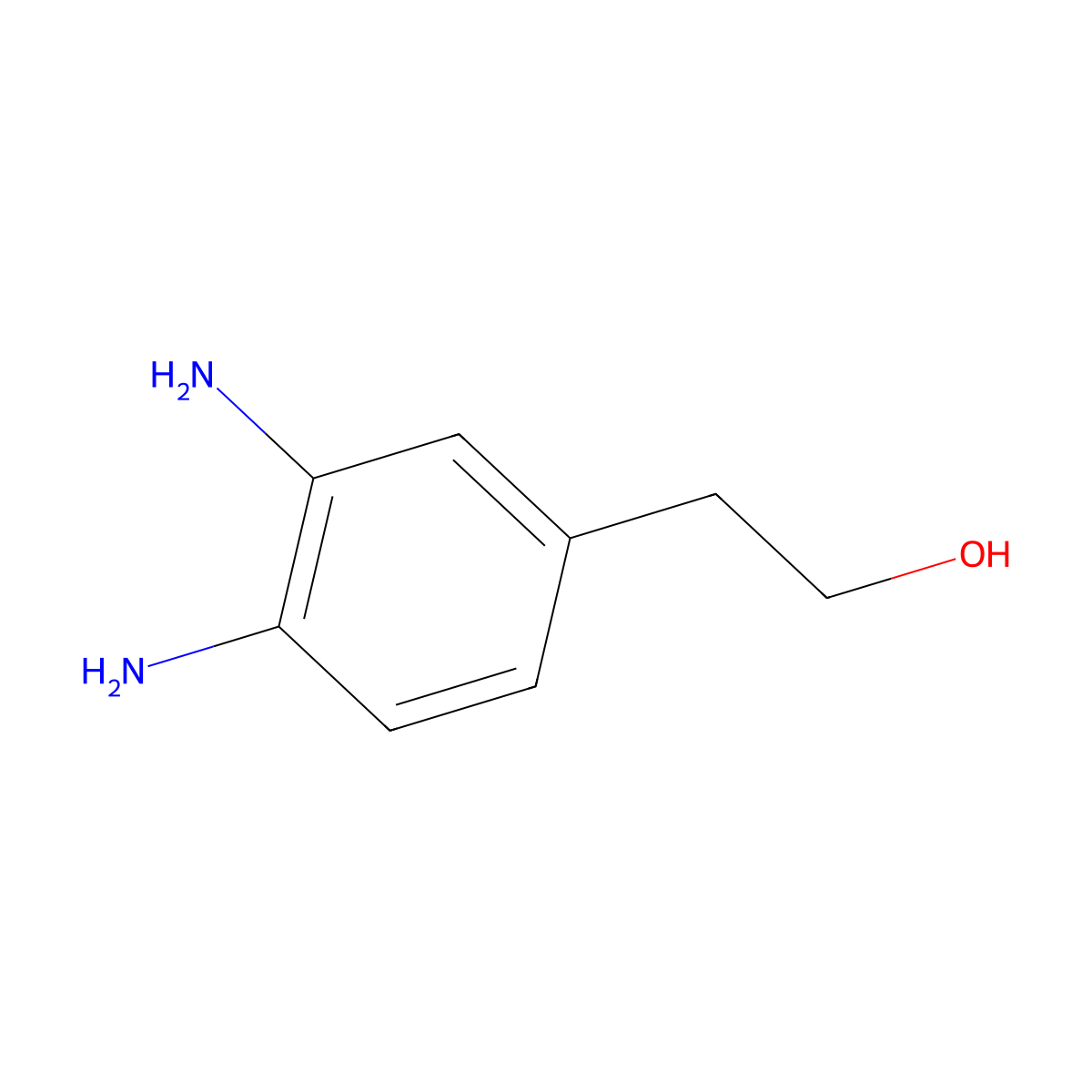 2-(3,4-Diaminophenyl)ethan-1-ol molecular structure, CAS 15788-14-4