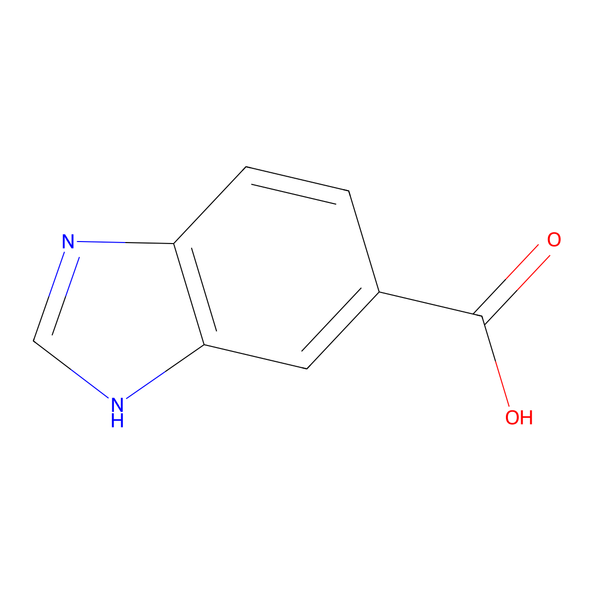5-Benzimidazolecarboxylic acid molecular structure, CAS 15788-16-6